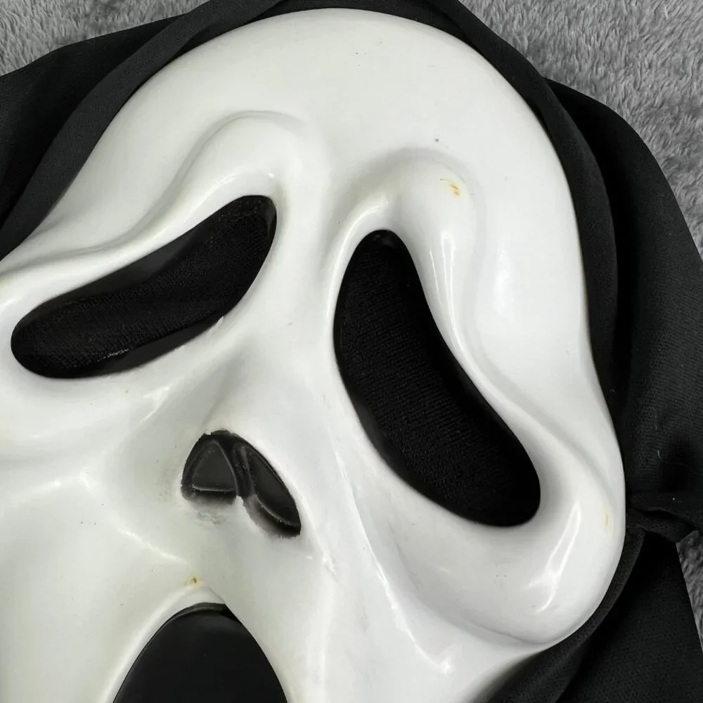 Easter Unlimited Scream Ghost Face Mask 2013 Black White Hooded
